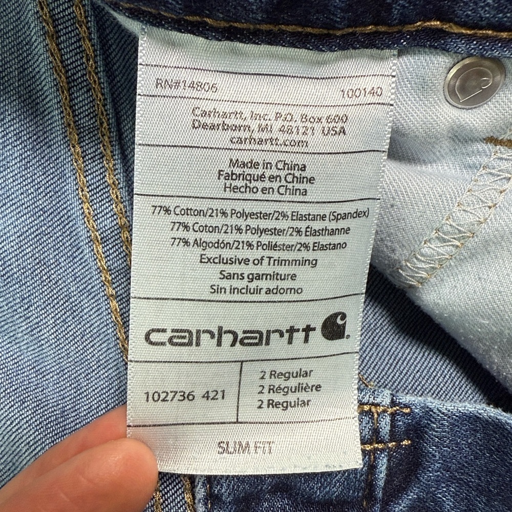 CARHARTT Slim Fit Jeans Size 2 - Picture 9 of 15